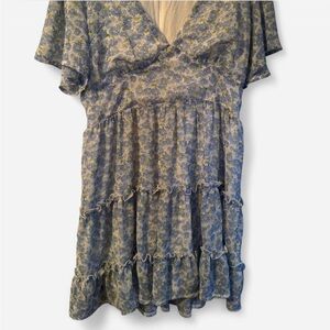 Altar'd State Textured Mini Dress - Brown